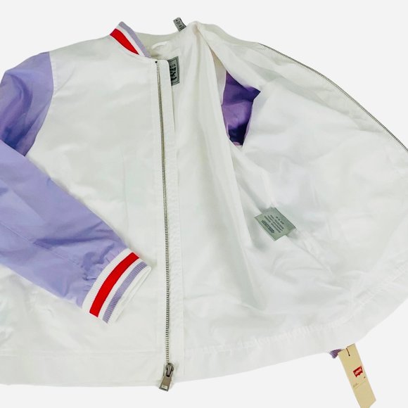 NWT LEVI'S Women's Varsity Retro Style Lightweight Bomber Jacket size XL - Picture 9 of 13